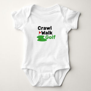 kruip wandelen golf Golfer baby, Golfer vader cad Romper