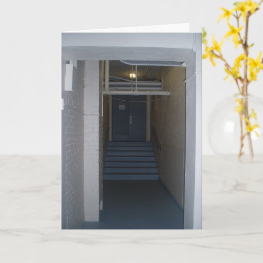 "Kruipen door de hallen" Hallowe’en Kaart (Gele Bloem)