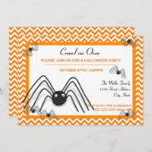 kruipen over over - Halloween Party nodigt uit Kaart (Voorkant / Achterkant)