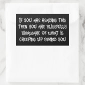 Kruipen Rechthoekige Sticker (Tas)