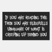 Kruipen Rechthoekige Sticker (Voorkant)