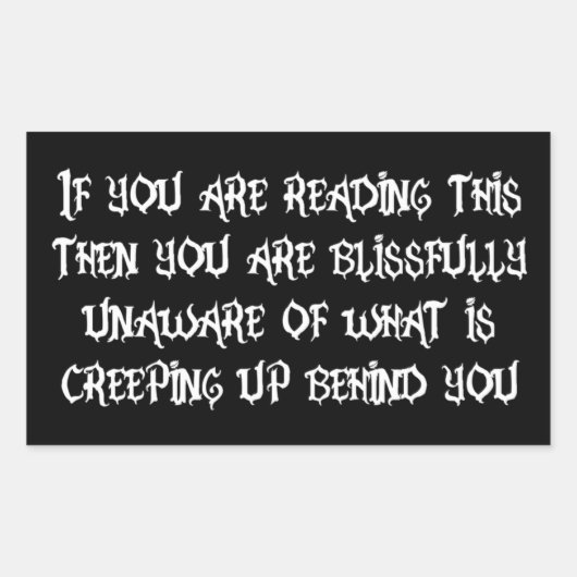 Kruipen Rechthoekige Sticker (Voorkant)