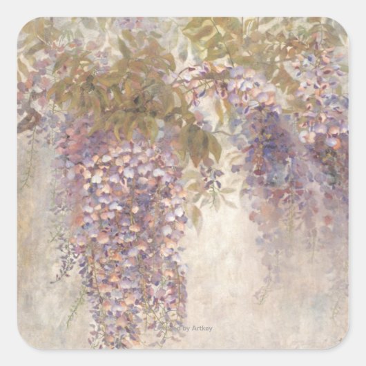 kruipen vierkante sticker (Voorkant)