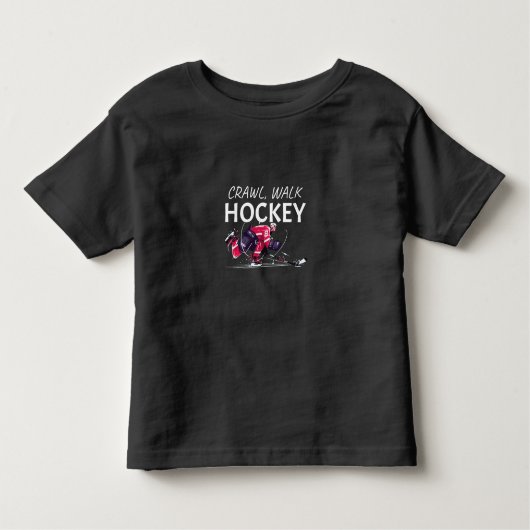 Kruipen, wandelen, hockey kinder shirts (Voorkant)