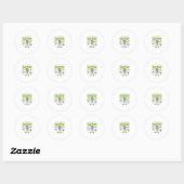 Kruipend Het Is Echt Skelet Halloween Botten Spinn Ronde Sticker (Vel)