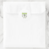 Kruipend Het Is Echt Skelet Halloween Botten Spinn Ronde Sticker (Tas)