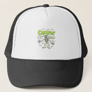 Kruipend Het Werkelijke Skelet Halloween Botten Sp Trucker Pet