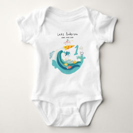 Kruipend, lopen, Surf golfritme/muis Zodiac Romper