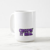 Kruipende echte spin koffiemok (Voorkant links)