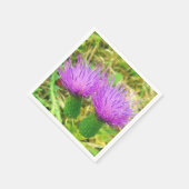 Kruipende of Field Thistle Papieren servetten (Hoek)