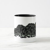 Kruipende slijm Hulk rare horror kunst Mok (Midden)