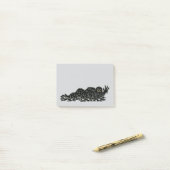 Kruipende slijm Hulk rare horror kunst Post-it® Notes (Op bureau)