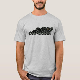 Kruipende slijm Hulk rare horror kunst T-shirt