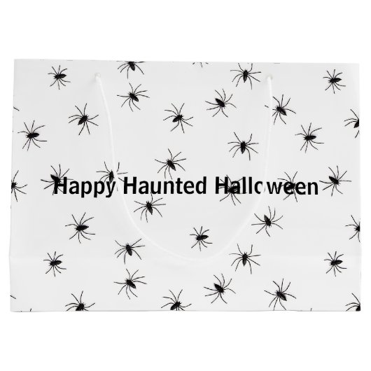 Kruipende spinnen Halloween Groot Cadeauzakje (Achterkant)