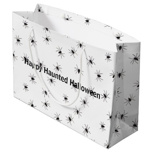 Kruipende spinnen Halloween Groot Cadeauzakje (Achterkant Gekanteld)