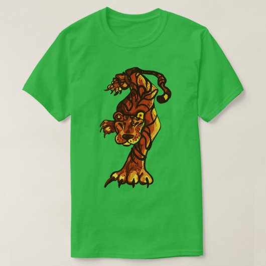 Kruipende tijger t-shirt (Design voorkant)