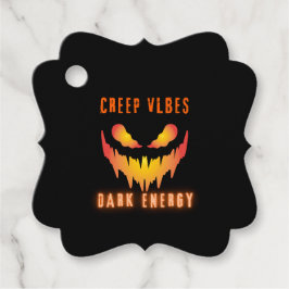 Kruipende Vibes Donkere Energie _ Trendy Horror St Bedankjes Labels
