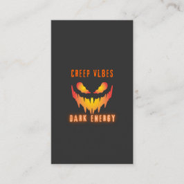 Kruipende Vibes Donkere Energie _ Trendy Horror St Visitekaartje