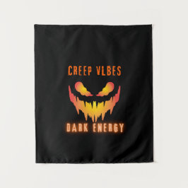 Kruipende Vibes Donkere Energie _ Trendy Horror St Wandkleed