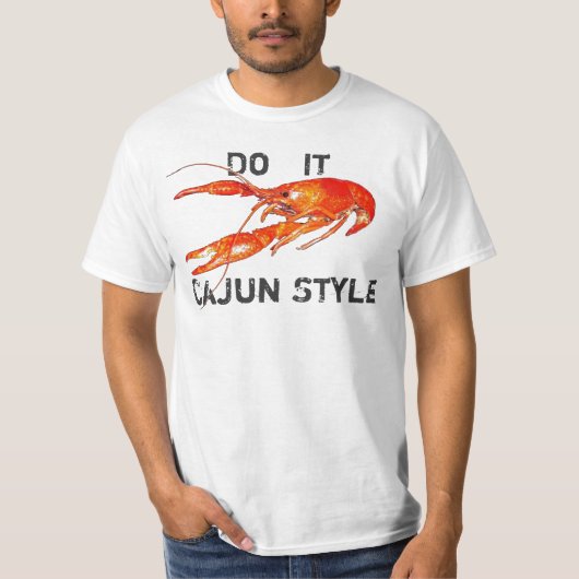 kruipvis doet het in Cajun Style T-shirt (Voorkant)