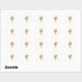 Kruis #2 ronde sticker (Vel)