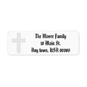 "Kruis" Adresetiketten Etiket (Voorkant)