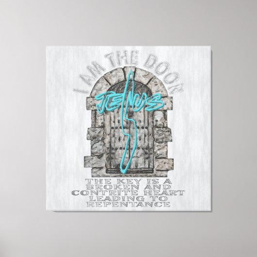 Kruis bewaken van een deur-T-Shirt Canvas Afdruk (Voorkant)