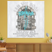 Kruis bewaken van een deur-T-Shirt Canvas Afdruk (Insitu (Woonkamer))