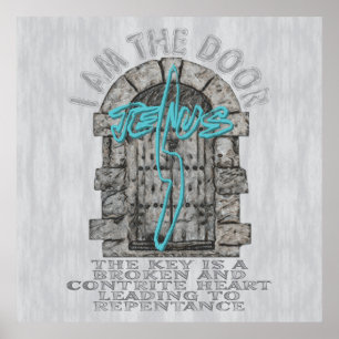 Kruis bewaken van een deur-T-Shirt Poster