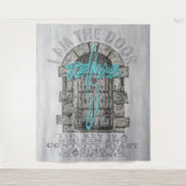 Kruis bewaken van een deur-T-Shirt Wandkleed (Voorkant)