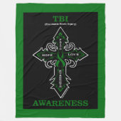 Kruis/Bewustheid...TBI Fleece Blanket (Voorkant)