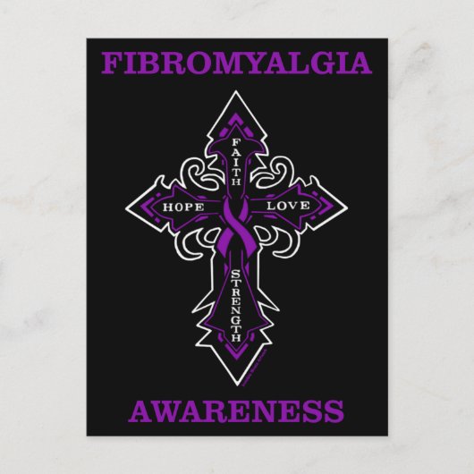 Kruis/bewustzijn...Briefkaart van Fibro Briefkaart (Voorkant)