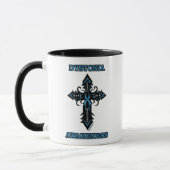Kruis/bewustzijn.. Dystonia Two-Tone Coffee Mok (Links)