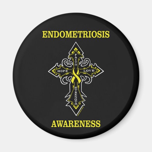Kruis/Bewustzijn...Endometriose Magneet (Voorkant)
