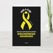 Kruis/bewustzijn.. Endometriosis Card Kaart (Achterkant)