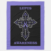 Kruis/bewustzijn.. Lupus Fleece Deken (Voorkant)