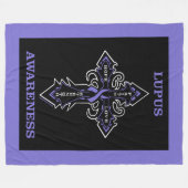 Kruis/bewustzijn.. Lupus Fleece Deken (Voorkant (Horizontaal))