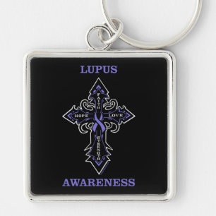 Kruis/bewustzijn.. Lupus Sleutelhanger