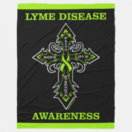 Kruis/bewustzijn... Lymziekte Fleece Deken