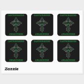 Kruis/bewustzijn.. Maagparese Vierkante Sticker (Vel)