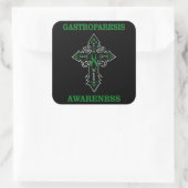 Kruis/bewustzijn.. Maagparese Vierkante Sticker (Tas)
