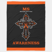 Kruis/bewustzijn...MS Fleece Deken (Voorkant)