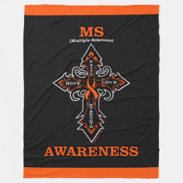 Kruis/bewustzijn...MS Fleece Deken