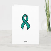 Kruis/bewustzijn.. Myasthenia Gravis-kaart Kaart (Achterkant)