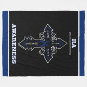 Kruis/bewustzijn...RA Fleece Deken (Voorkant (Horizontaal))