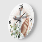 Kruis, Bidden Handen en Lelies Grote Klok (Hoek)