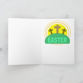 Kruis bij zonsopgang Paas Kaart (Binnen)