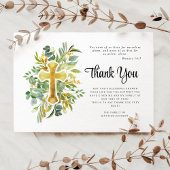 Kruis Bloemstuk Begrafenis Bedankkaart