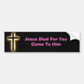 kruis, bumper, jesus, kroonwinkel, bumpersticker (Voorkant)
