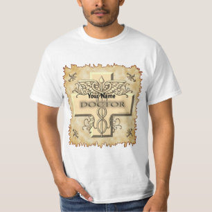 Kruis caduceus dokter t-shirt